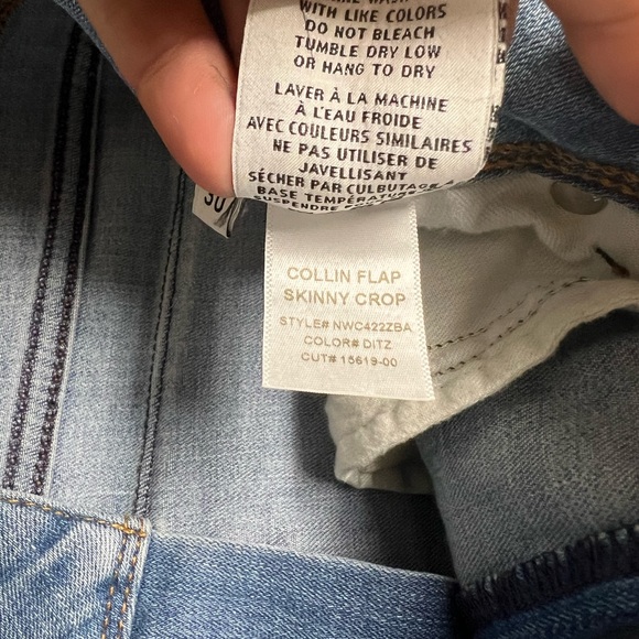 HUDSON Collin Ankle Skinny Flap Pocket Distressed Jeans 30 - Picture 3 of 6